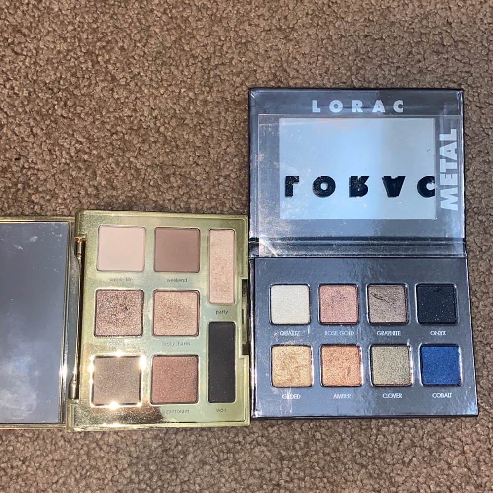 2 MINI eye shadow palettes - used